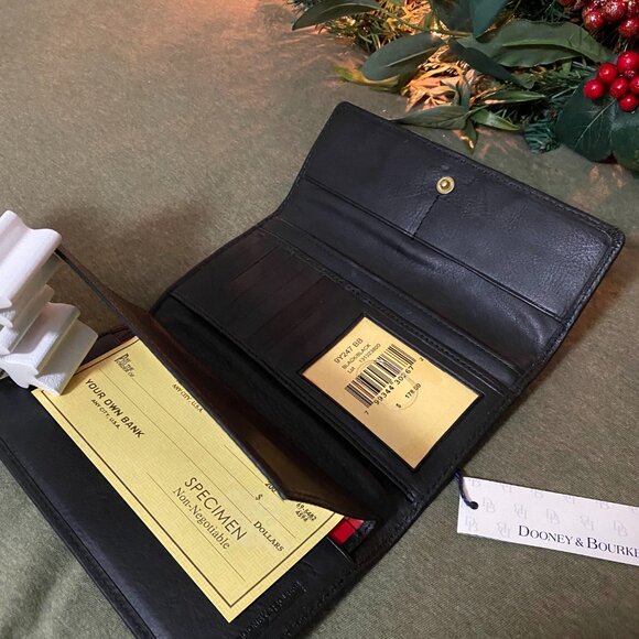 Dooney & Bourke Black Snap Wallet - Picture 6 of 7